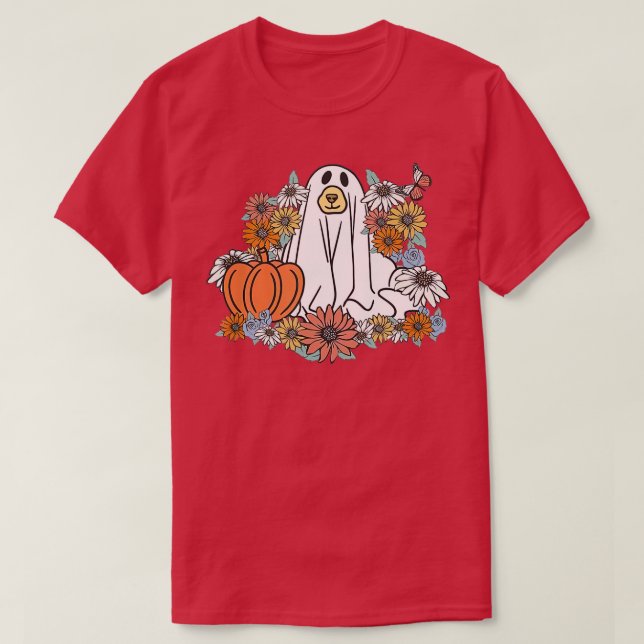 T-shirt Chien Est Boo Drôle Propriétaire Chien Boo Ghost L (Design devant)