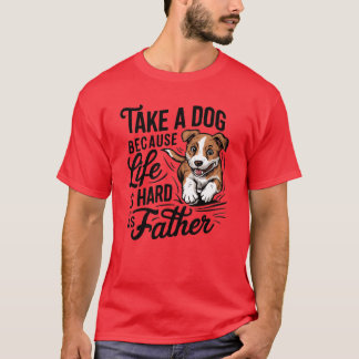 T-shirt Chien est un bon ami rétro