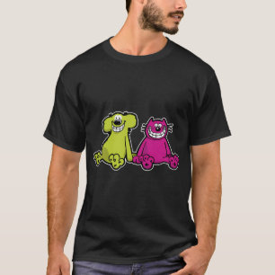 T-shirt Chien et chat