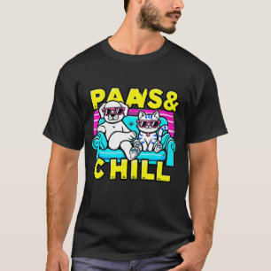 T-shirt Chien et Chat amusant—Pâtes et frissons po