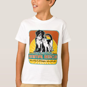 T-shirt Chien et chat animaux de délivrance