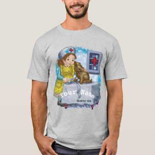 T-shirt Chien et infirmière