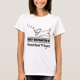 T-shirt Chien Facilement Distrait Par La Musique Des Joueu