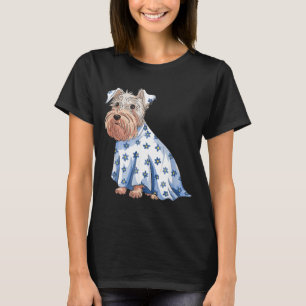 T-shirt Chien fantôme d'Halloween avec fleurs drôle d'Hall