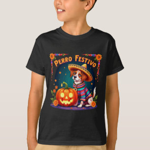 T-shirt Chien festif Halloween
