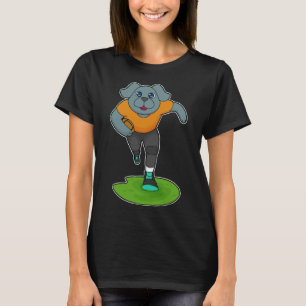 T-shirt Chien footballeur footballeur américain