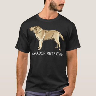 T-shirt Chien fou du trieur du Labrador jaune