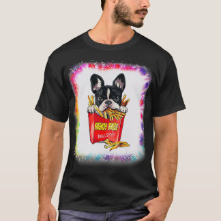T-shirt Chien Français Chien Papa Maman Garçon Fille Tie D