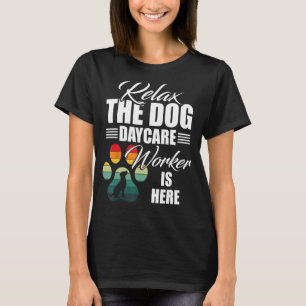 T-shirt Chien Garderie Jeux Matériel Fournitures Doggie Ga