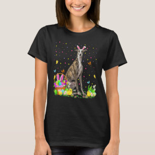 T-shirt Chien gris Chasse aux oeufs de Pâques Chasse aux o