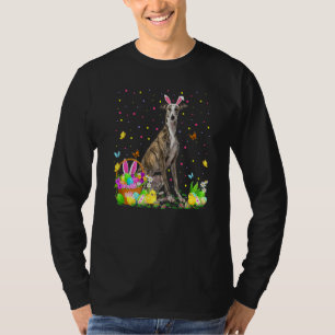 T-shirt Chien gris Chasse aux oeufs de Pâques Chasse aux o