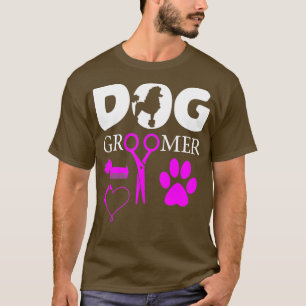T-shirt Chien Groomer Joli Animaux Conception Avec Kit De