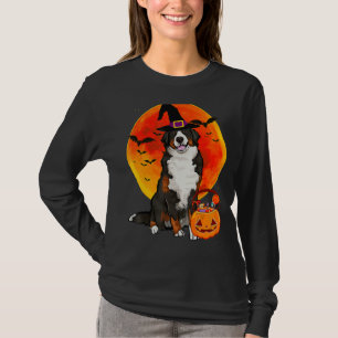 T-shirt Chien Halloween Bernese Mountain Dog Jack-o'-lante