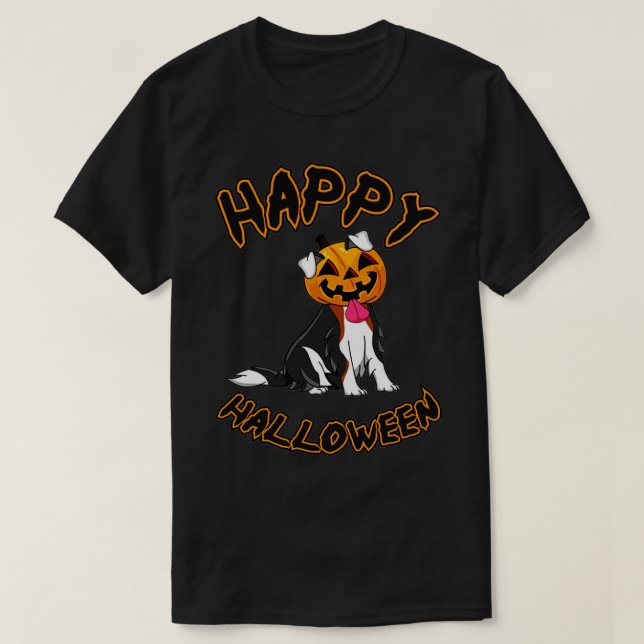 T-shirt Chien Halloween Joyeux Halloween Chien 1 (Design devant)