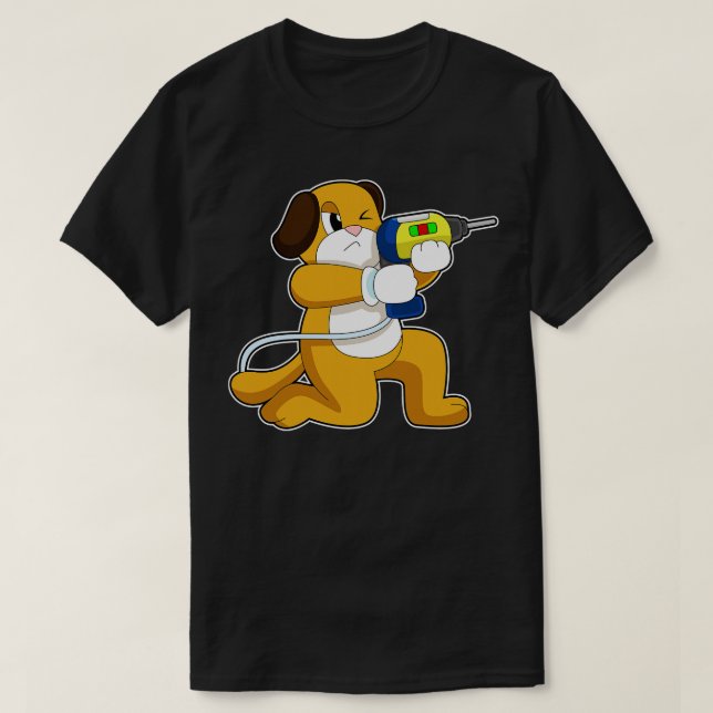 T-shirt Chien Handyman Drill (Design devant)