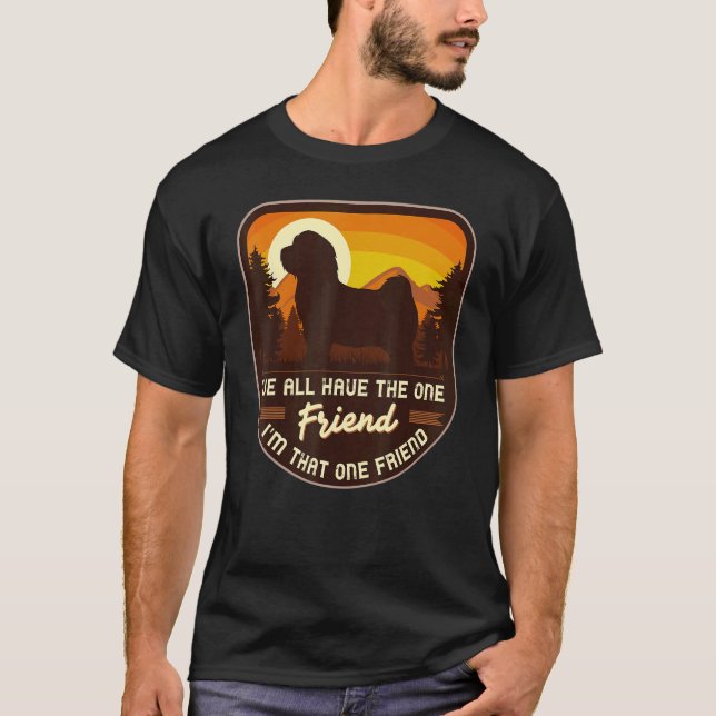 T-shirt Chien Havanais Rétro 4 (Devant)