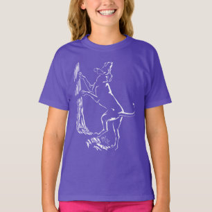 T-shirt chien Hound Girl's Organic Hunting Dog Shi