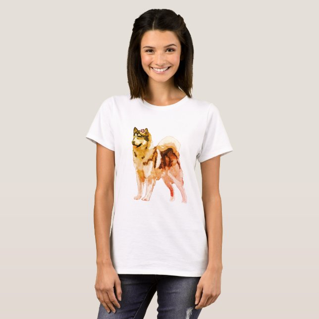 T-shirt Chien Husky (Devant entier)