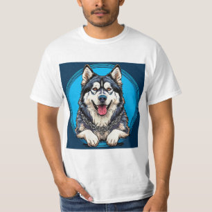 T-shirt Chien husky