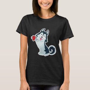T-shirt Chien Husky ​ chiens ​ Aimer