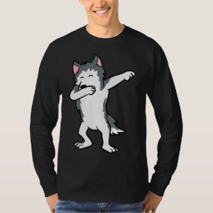 T-shirt Chien Husky Dabbing Husky Love Chiens Huskey Dogs
