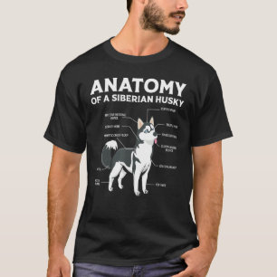 T-shirt Chien Husky Sibérien anatomique