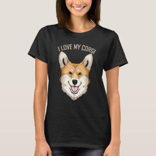 T-shirt Chien J'Aime Mon Corgi