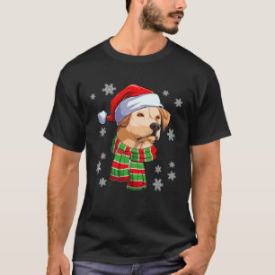 T-shirt Chien Labrador Retriever avec écharpe et chapeau d