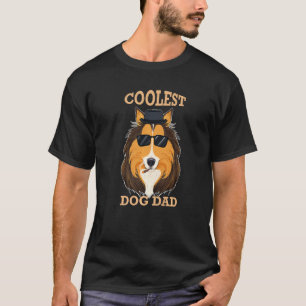 T-shirt Chien le plus frais Papa I Collie Papa I Collie