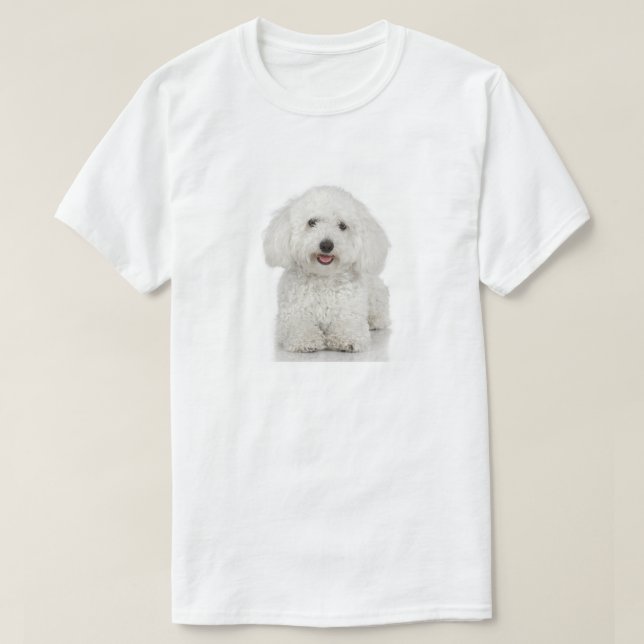 T-shirt Chien maltais blanc (Design devant)