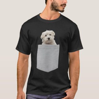 T-shirt Chien maltais dans votre poche