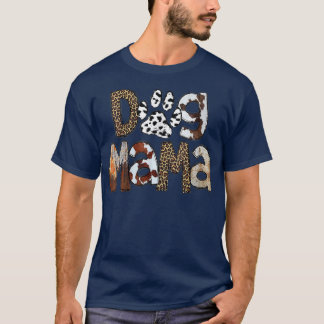 T-shirt Chien Mama, Chien Maman Léopard Occidental