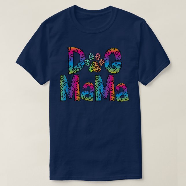 T-shirt Chien Mama Funny Chien Maman (Design devant)