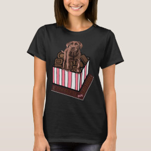 T-shirt Chien Maman Lab Équipé Scoop