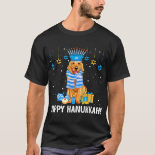 T-shirt Chien Menorah Casquette juif Golden Retriever Hano