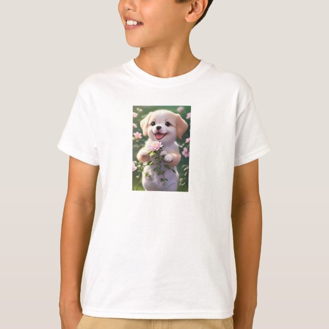 T-shirt Chien mignon (Devant)