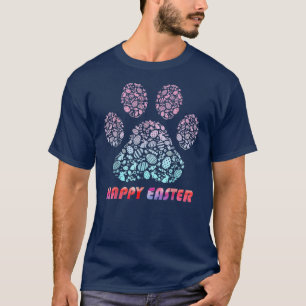 T-shirt Chien mignon Empreinte de patte Oeuf Chien Papa Ch