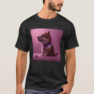 T-shirt Chien Mignon et Fluffy Shiba Inu Husky Sheepdog Be