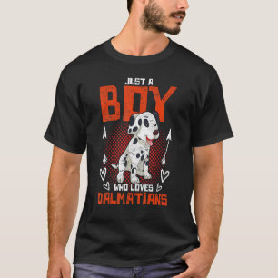 T-shirt Chien mignon Garçons Dalmatien Propriétaire Animau