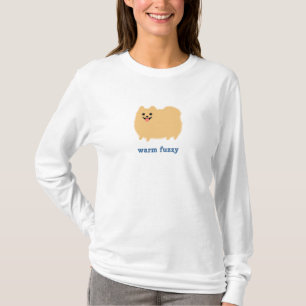 T-shirt Chien mignon Pomeranian "Calin Doux" avec texte pe