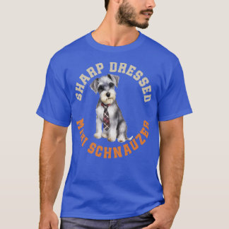 T-shirt Chien mignon Schnauzer