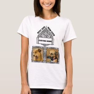 T-shirt Chien MOM Amoureux des chiens personnalisé Photo C