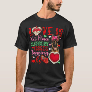 T-shirt Chien Mufles Humides Baisers Baveux Mignon Berger