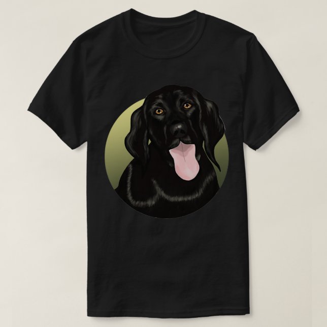 T-shirt Chien noir (2) (Design devant)