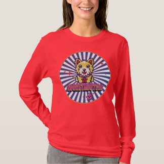 T-shirt Chien Nuggetagotchi Tee à manches longues