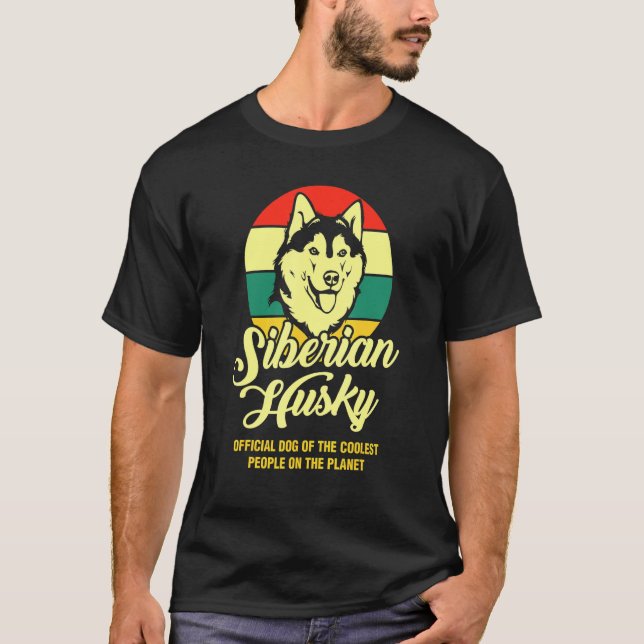 T-shirt Chien Officiel Husky Des Gens Les Plus Cools (Devant)