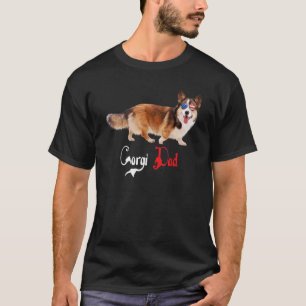 T-shirt Chien Papa Chien Papa Corgi