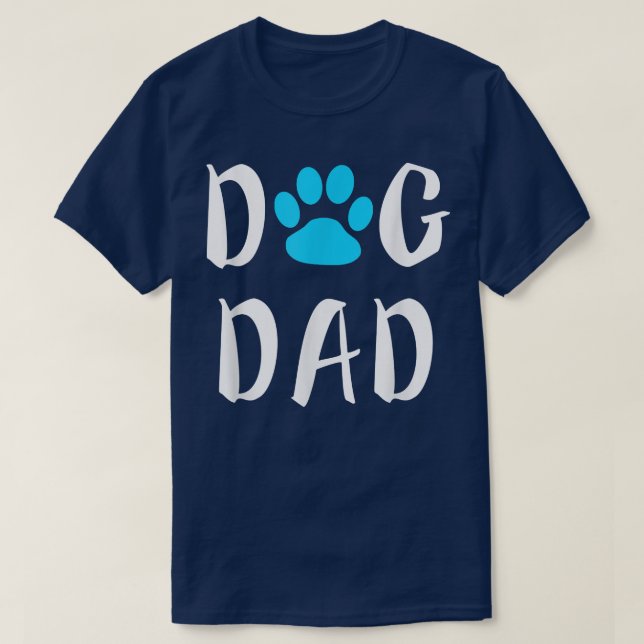 T-shirt Chien Papa Fête des pères Amant Drôle Cadeau Noël (Design devant)