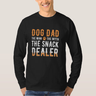 T-shirt Chien Papa L'Homme Le Mythe Le Vendeur De Snack