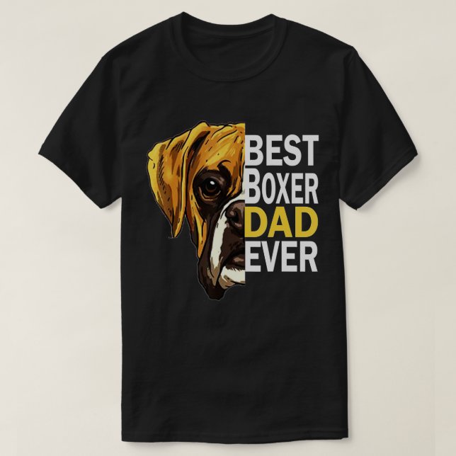 T-shirt Chien papa, meilleur papa de chien jamais, chien p (Design devant)